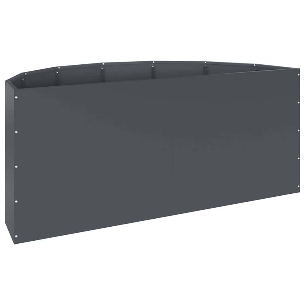 Planter Anthracite 120 x 60 x 50 cm Steel