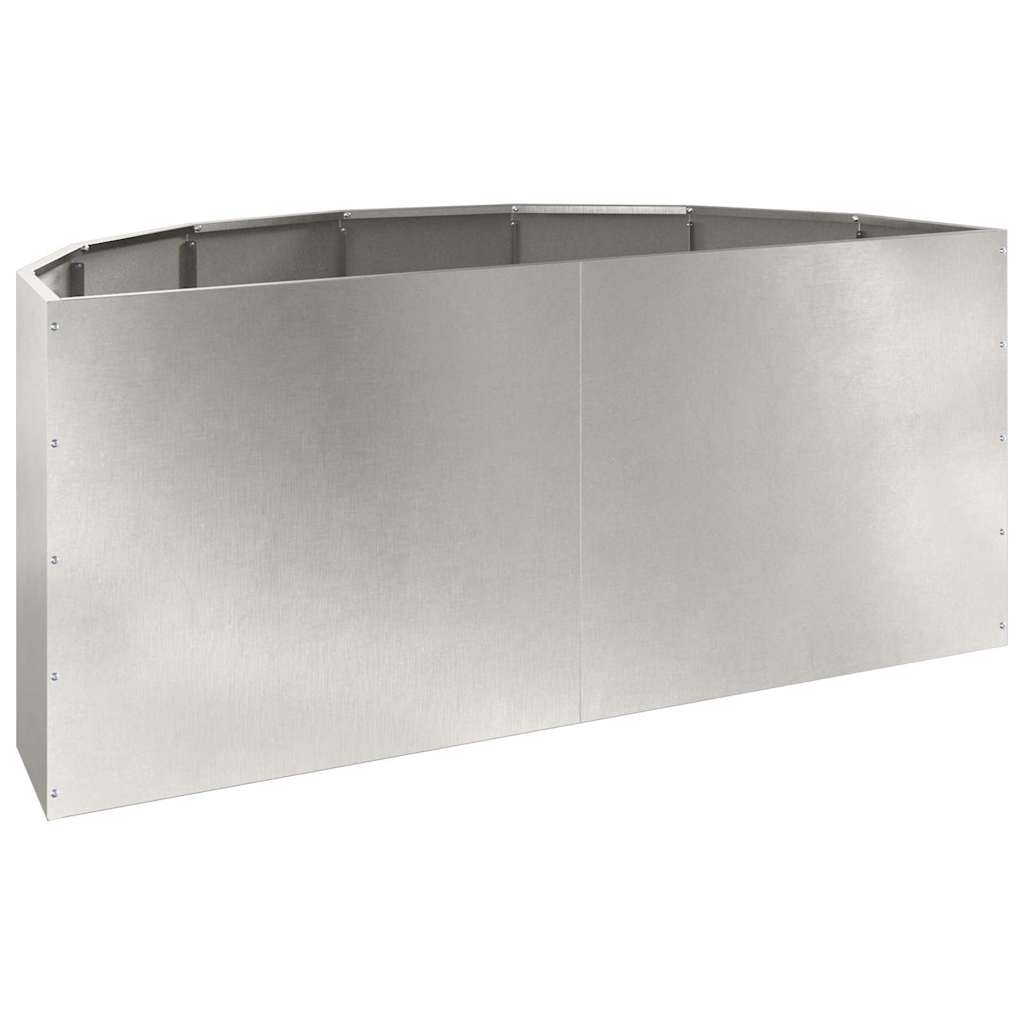 Planter Silver 120 x 60 x 50 cm Stainless Steel