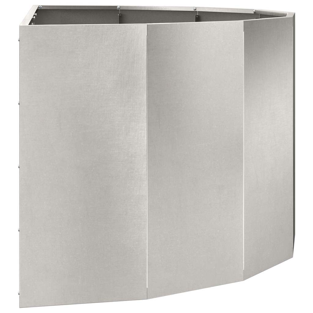 Planter Silver 120 x 60 x 50 cm Stainless Steel