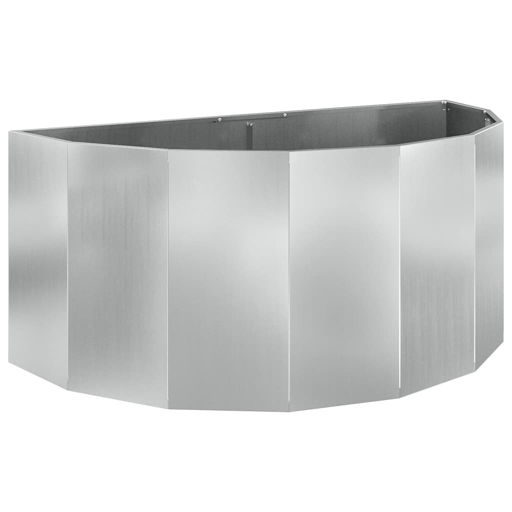 Planter Silver 120 x 60 x 50 cm Galvanised Steel