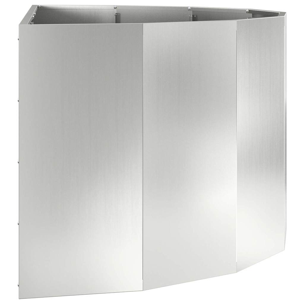 Planter Silver 120 x 60 x 50 cm Galvanised Steel