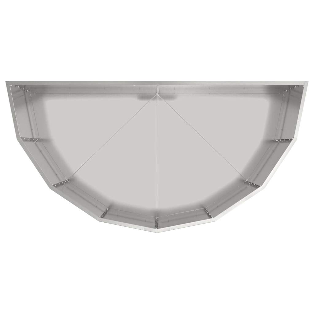 Planter Silver 120 x 60 x 50 cm Galvanised Steel