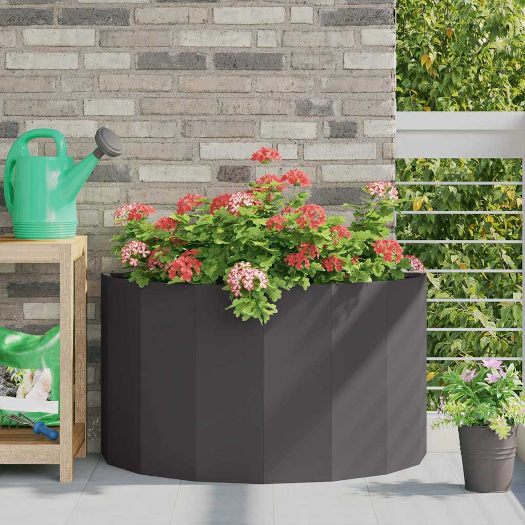 Planter Black 90 x 45 x 50 cm Steel