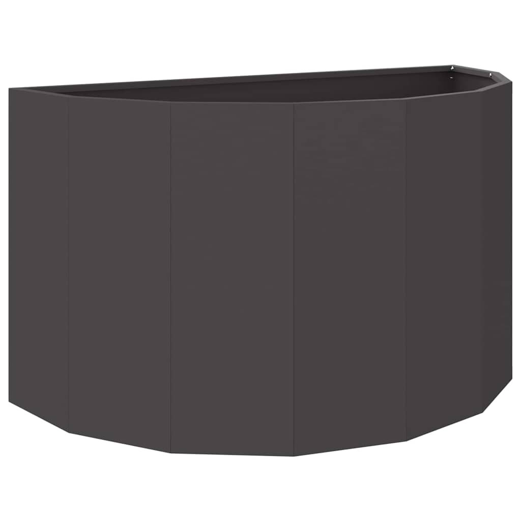 Planter Black 90 x 45 x 50 cm Steel