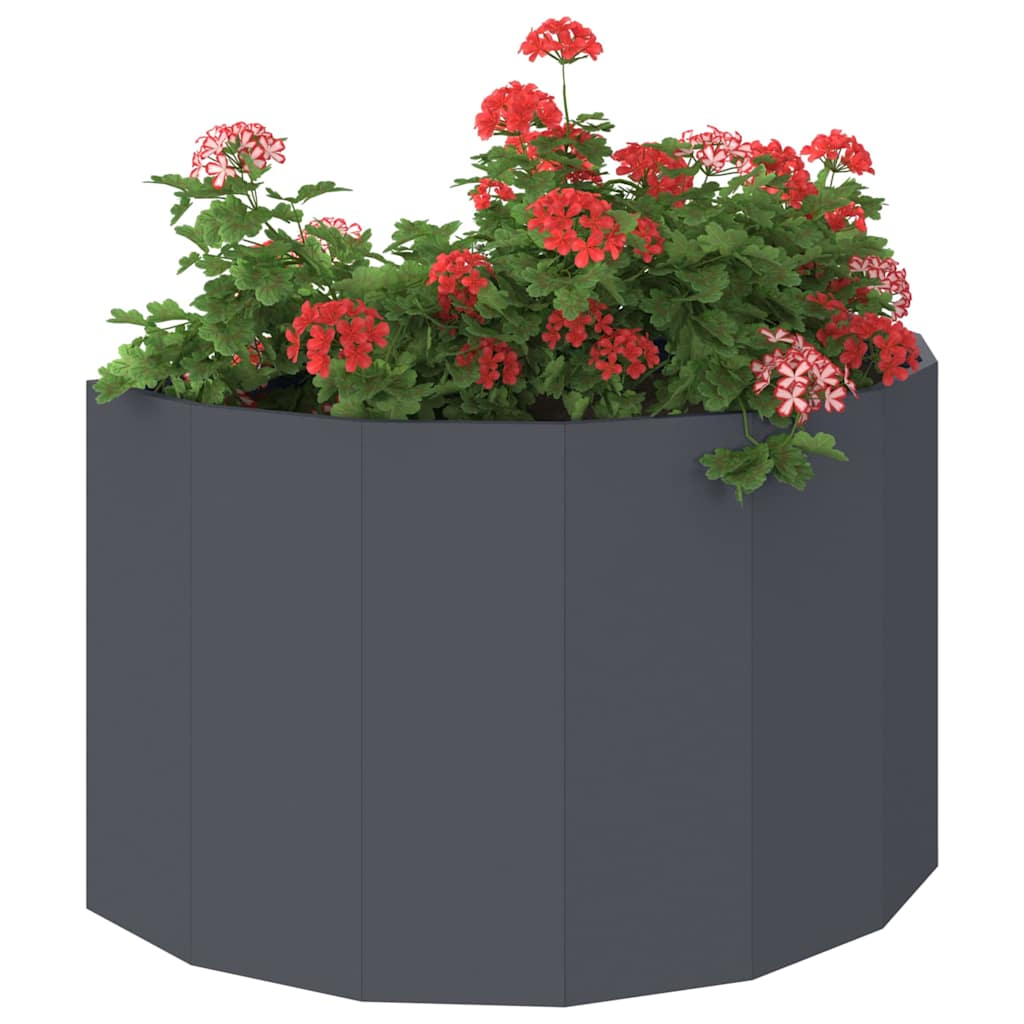 Planter Anthracite 90 x 45 x 50 cm Steel