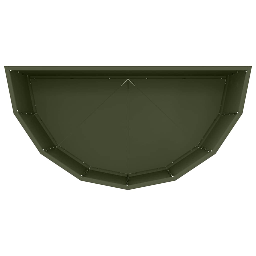 Planter Olive Green 90 x 45 x 50 cm Steel