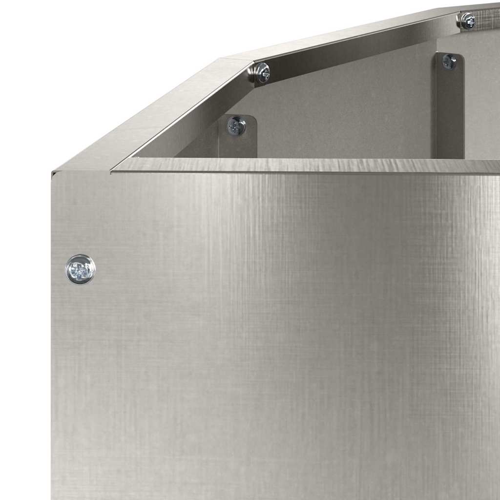 Planter Silver 90 x 45 x 50 cm Stainless Steel