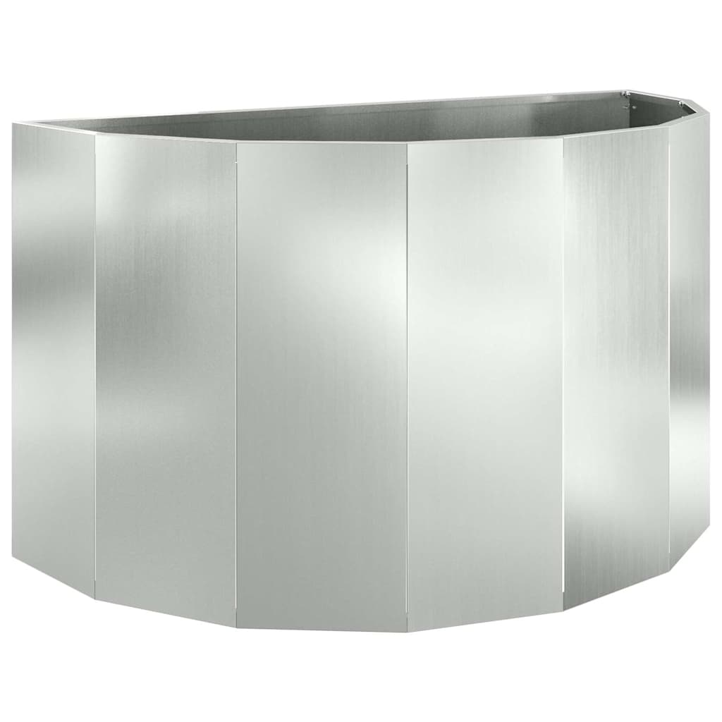 Planter Silver 90 x 45 x 50 cm Galvanised Steel