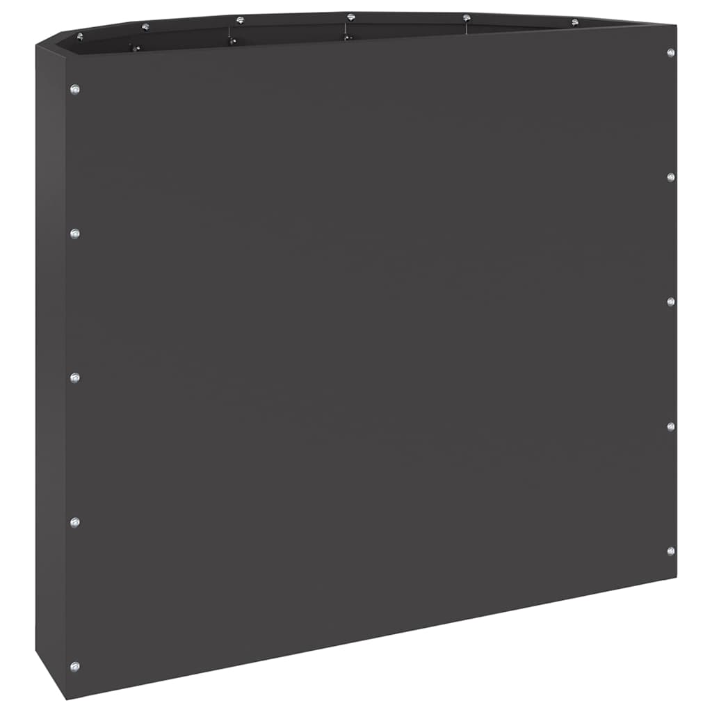 Planter Black 60 x 30 x 50 cm Steel