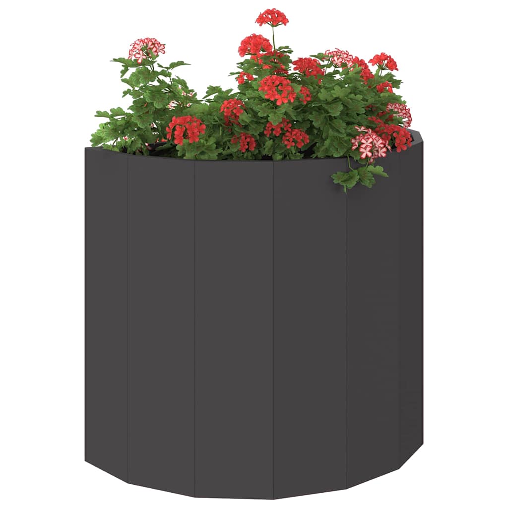 Planter Black 60 x 30 x 50 cm Steel