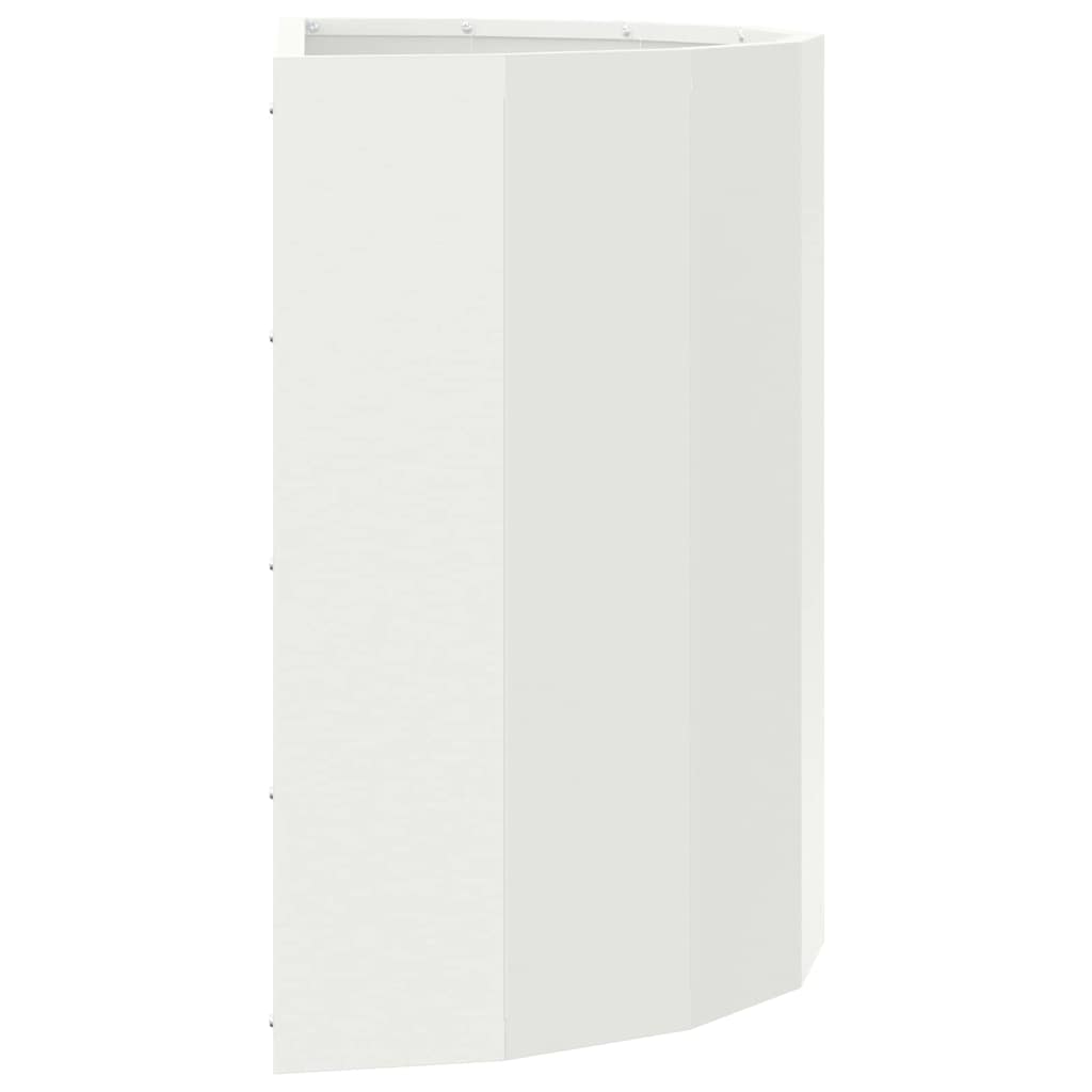 Planter White 60 x 30 x 50 cm Steel