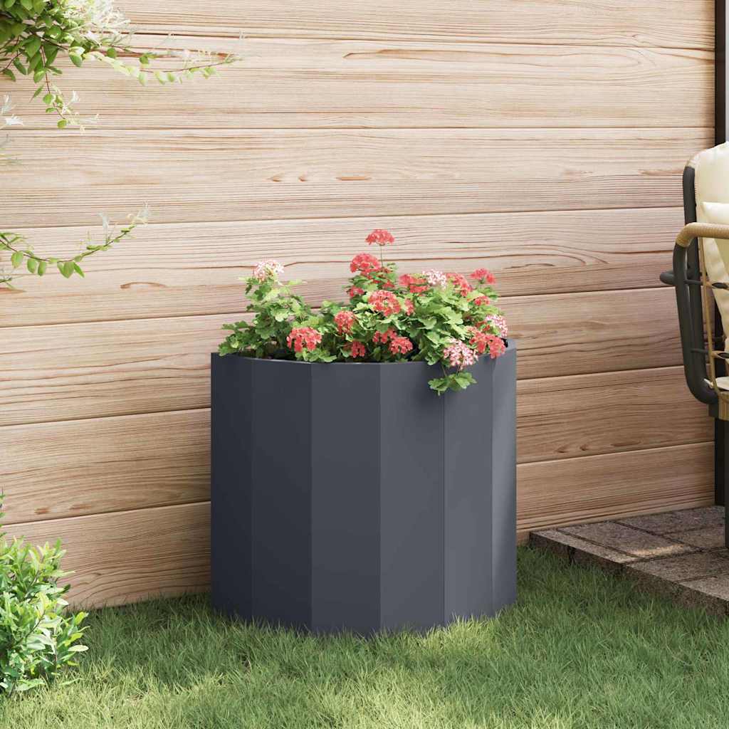 Planter Anthracite 60 x 30 x 50 cm Steel