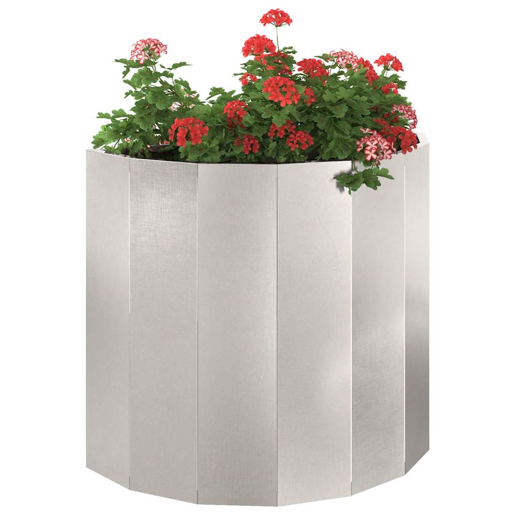 Planter Silver 60 x 30 x 50 cm Stainless Steel