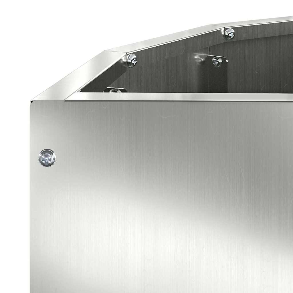 Planter Silver 60 x 30 x 50 cm Galvanised Steel