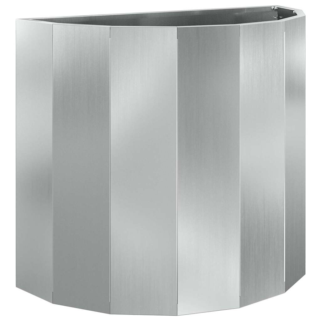 Planter Silver 60 x 30 x 50 cm Galvanised Steel