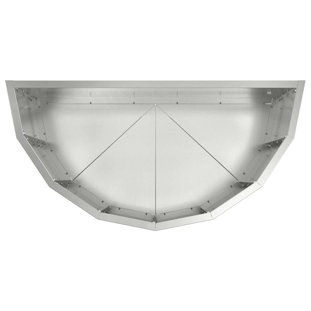 Planter Silver 60 x 30 x 50 cm Galvanised Steel