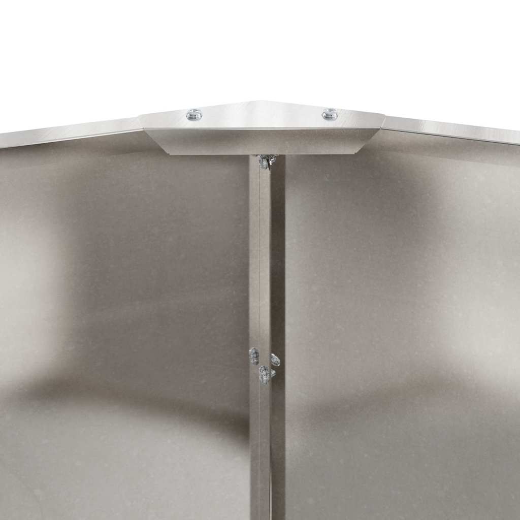 Planter Silver 120 x 120 x 35 cm Stainless Steel