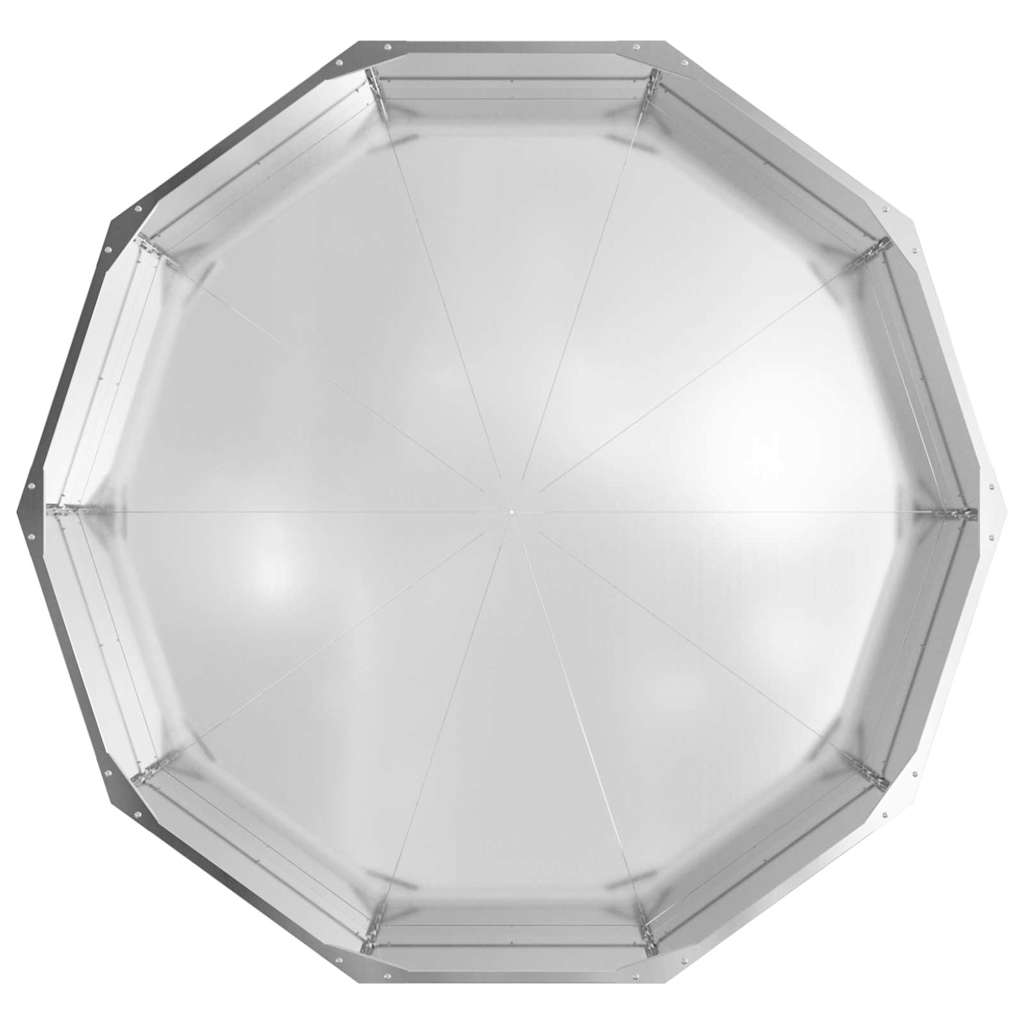 Planter Silver 120 x 120 x 35 cm Galvanised Steel