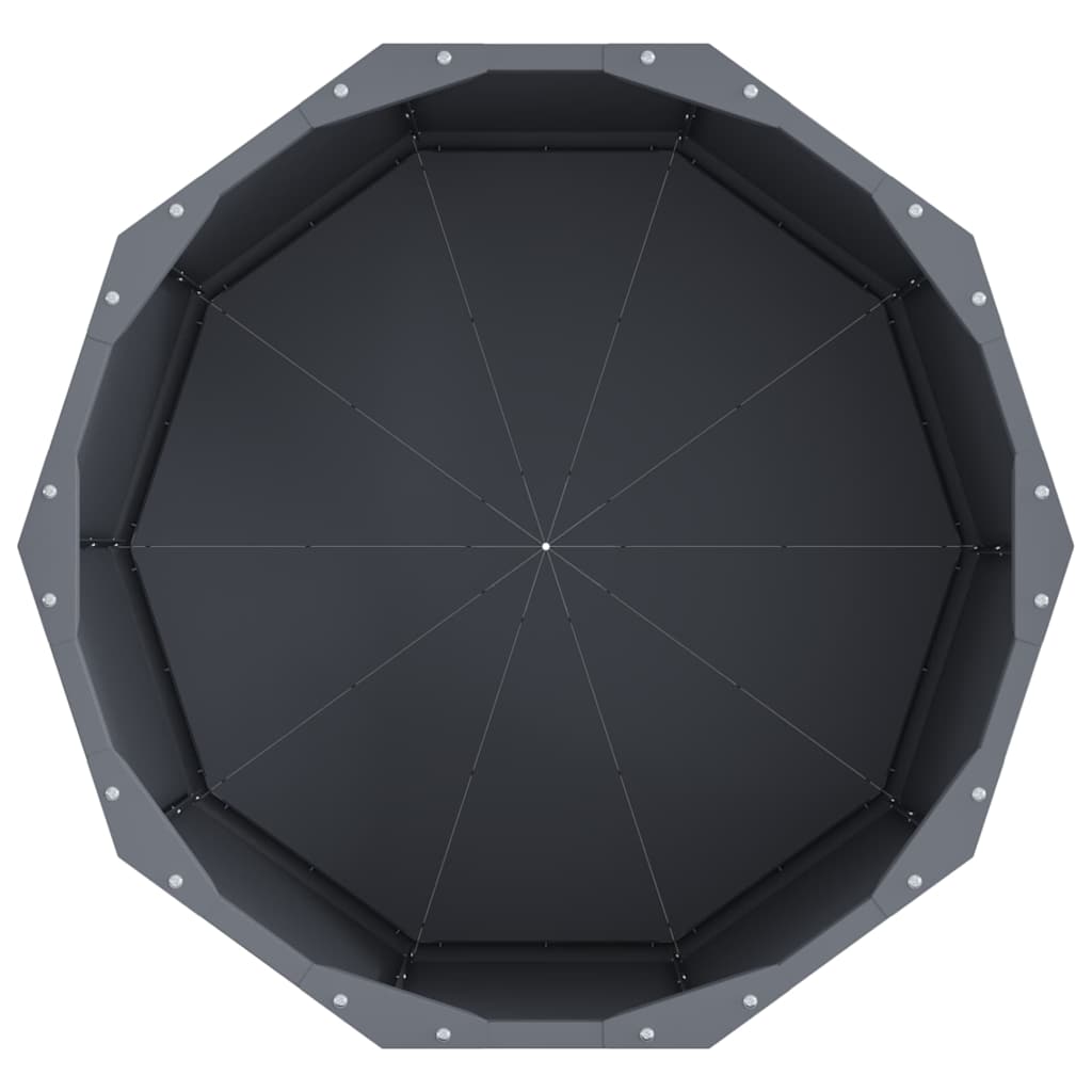 Planter Anthracite 60 x 60 x 35 cm Steel