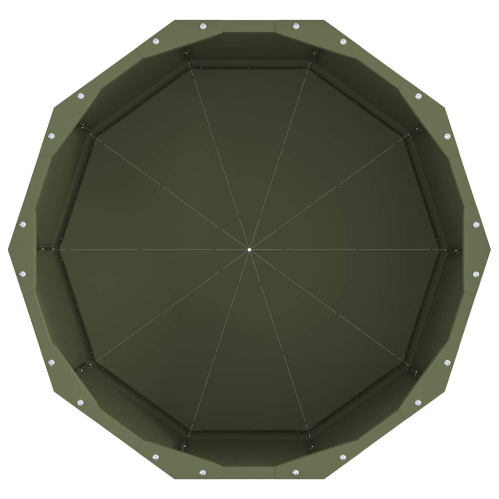 Planter Olive Green 60 x 60 x 35 cm Steel