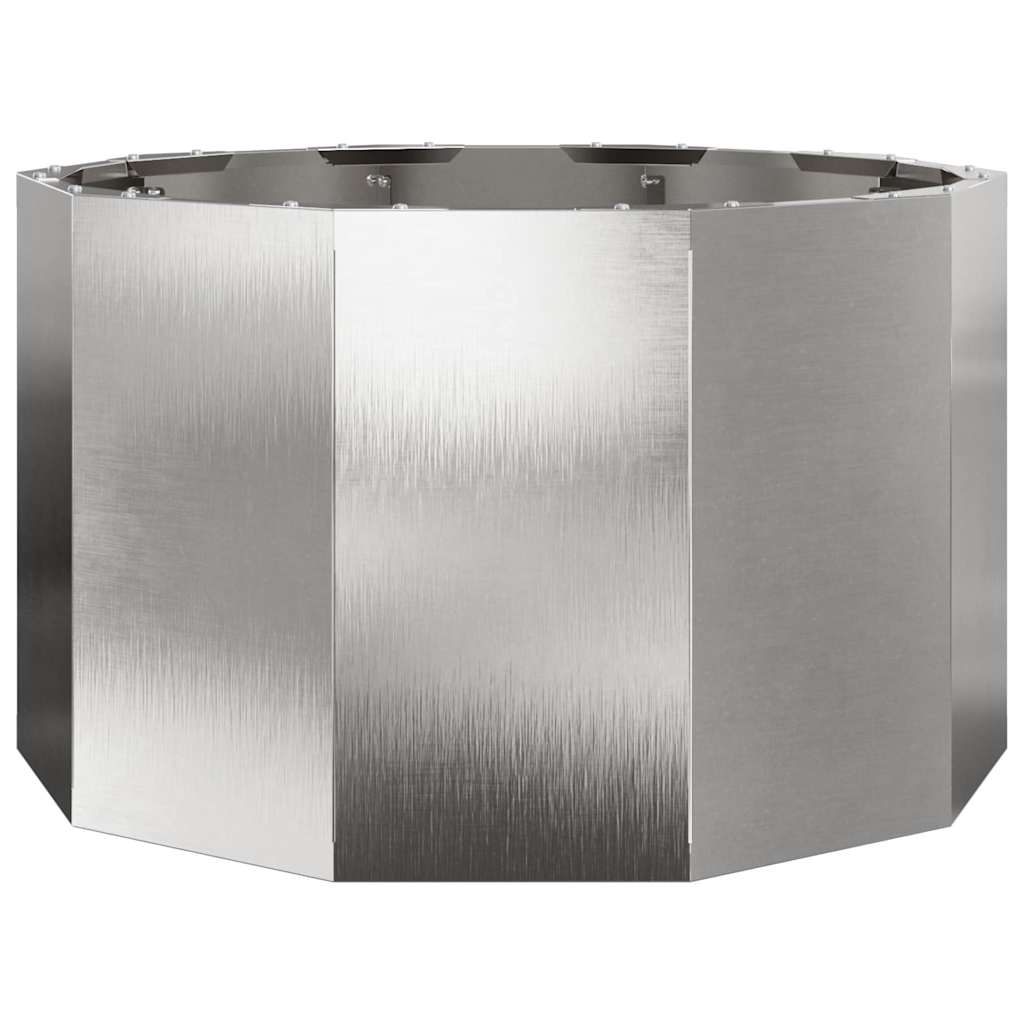 Planter Silver 60 x 60 x 35 cm Stainless Steel