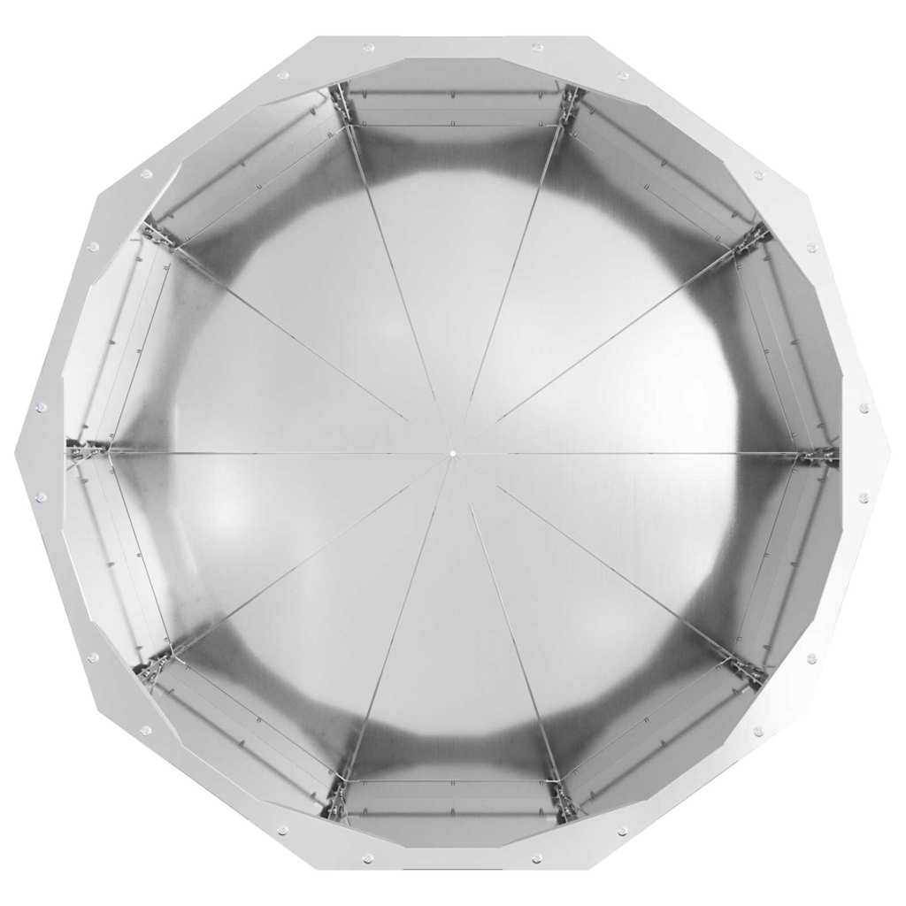 Planter Silver 60 x 60 x 35 cm Galvanised Steel