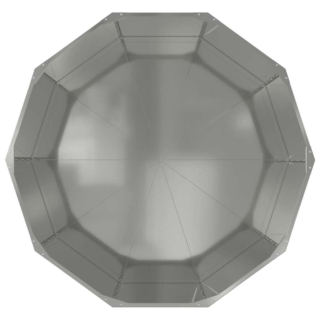 Planter Silver 120 x 120 x 50 cm Galvanised Steel