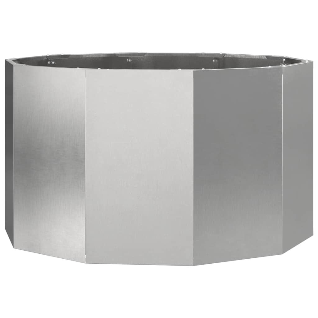Planter Silver 90 x 90 x 50 cm Stainless Steel