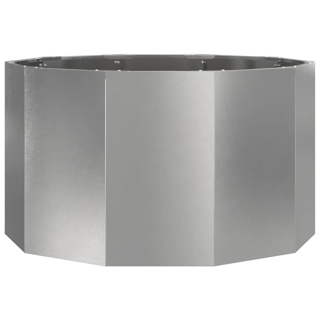 Planter Silver 90 x 90 x 50 cm Stainless Steel