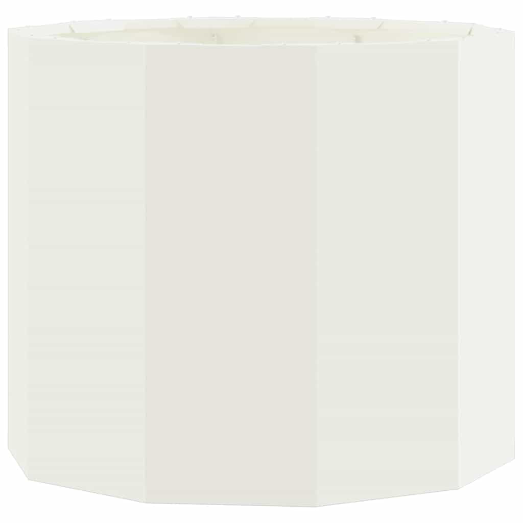 Planter White 60 x 60 x 50 cm Steel
