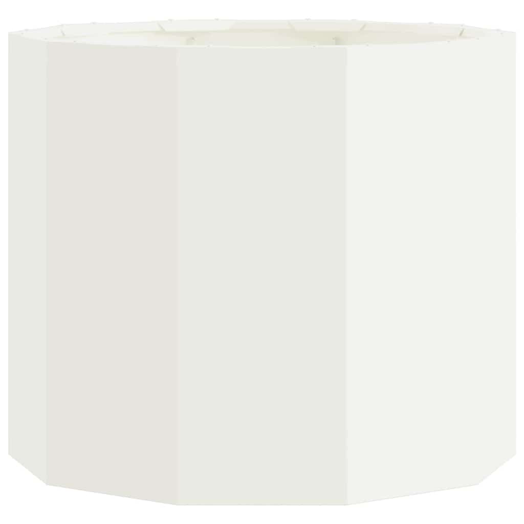Planter White 60 x 60 x 50 cm Steel