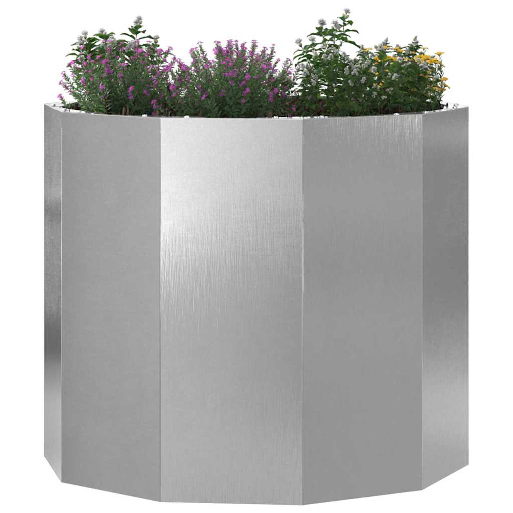 Planter Silver 60 x 60 x 50 cm Stainless Steel