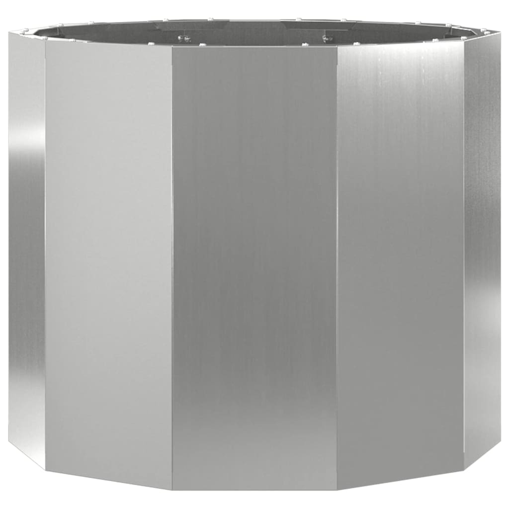 Planter Silver 60 x 60 x 50 cm Galvanised Steel