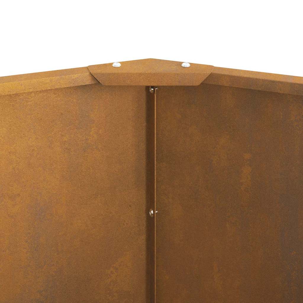 Planter Rusty 60 x 60 x 50 cm Weathering Steel