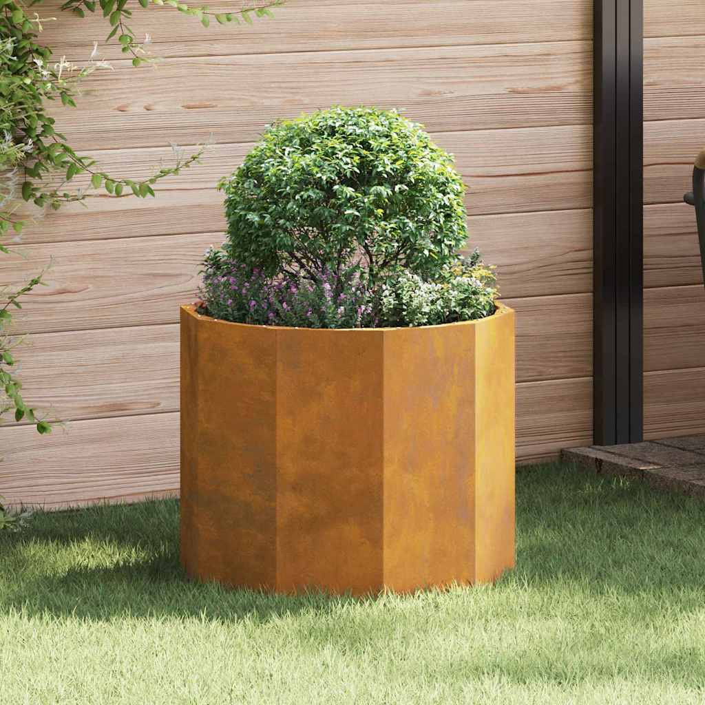 Planter Rusty 60 x 60 x 50 cm Weathering Steel