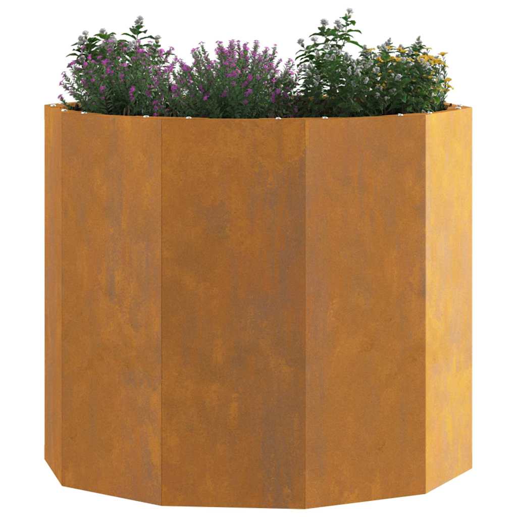 Planter Rusty 60 x 60 x 50 cm Weathering Steel