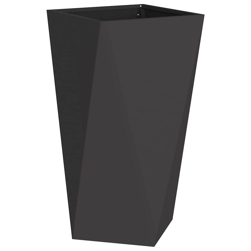 Planter Black 40 x 40 x 75 cm Steel