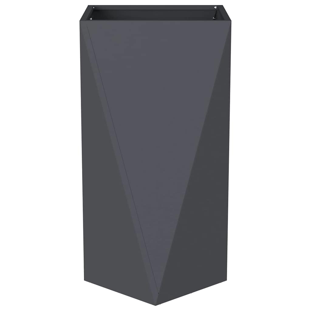 Planter Anthracite 40 x 40 x 75 cm Steel