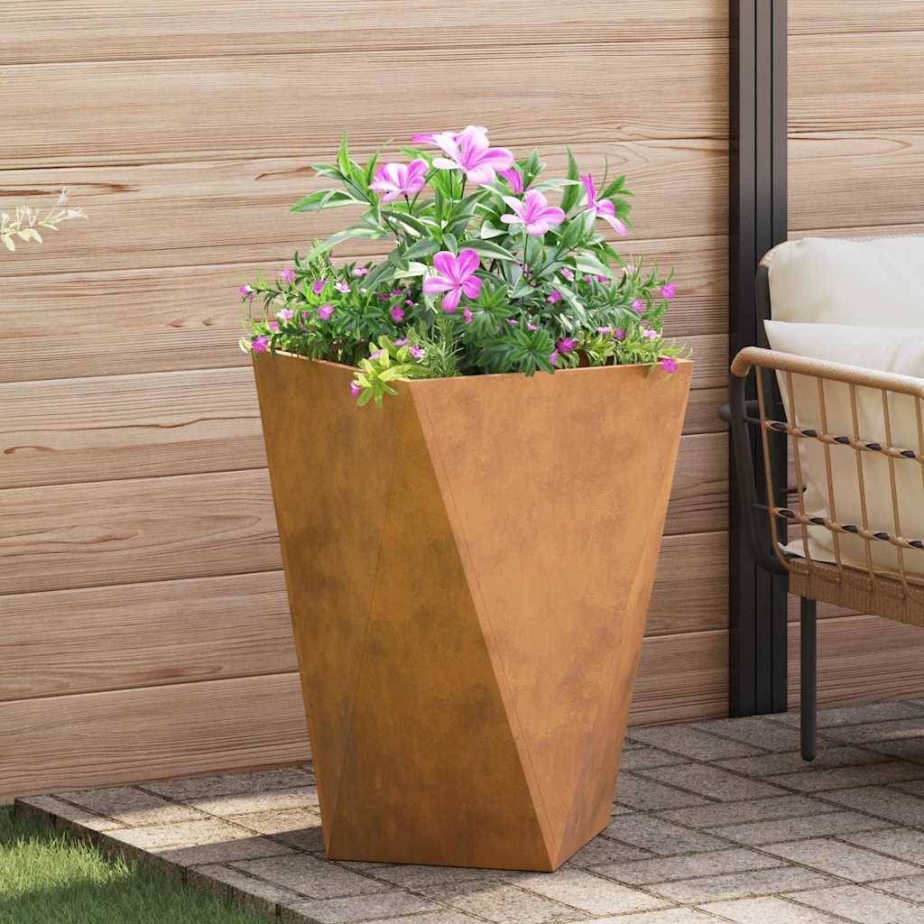 Planter Rusty 50 x 50 x 75 cm Weathering Steel