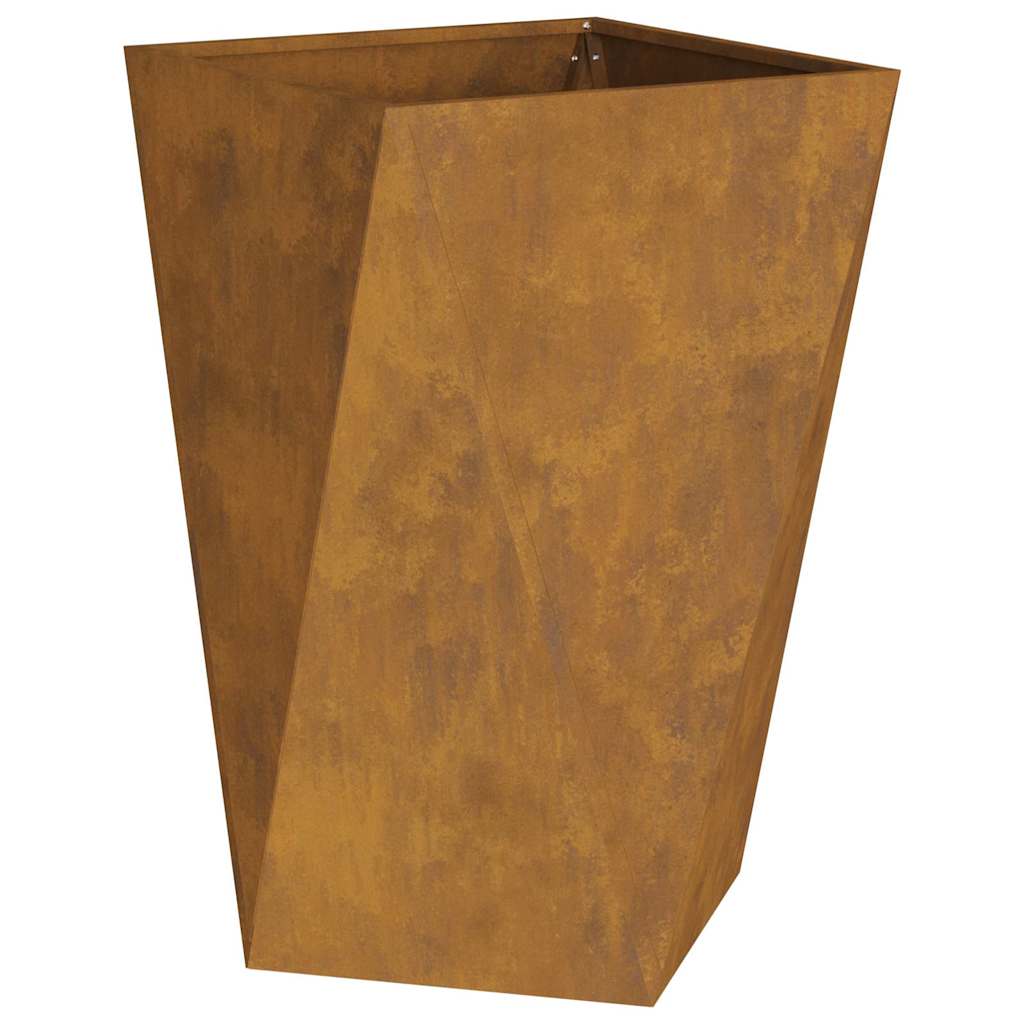 Planter Rusty 50 x 50 x 75 cm Weathering Steel