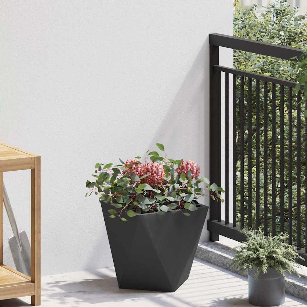 Planter Black 30 x 30 x 30 cm Steel