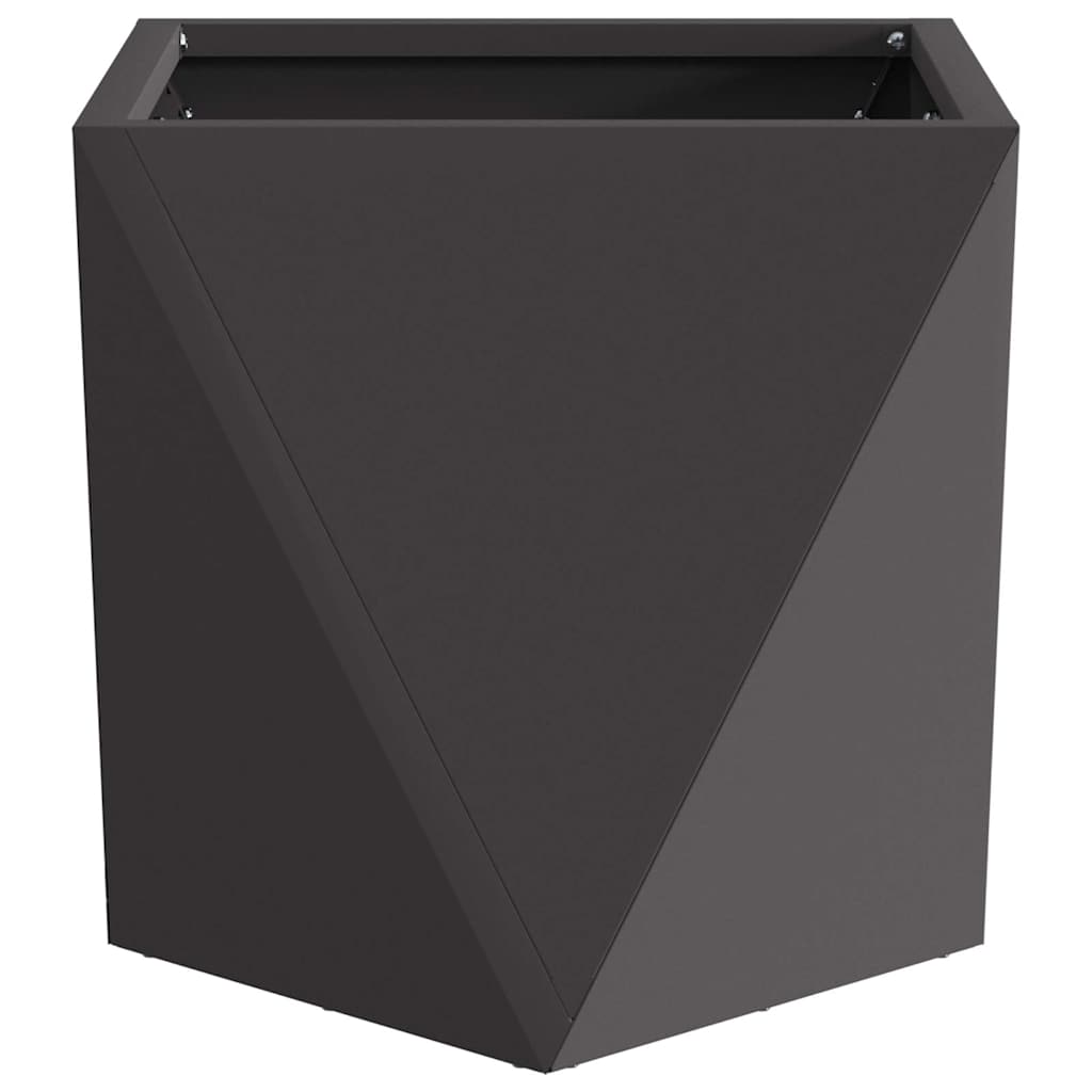 Planter Black 30 x 30 x 30 cm Steel