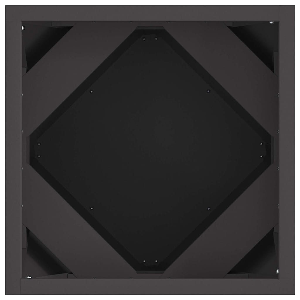 Planter Black 30 x 30 x 30 cm Steel