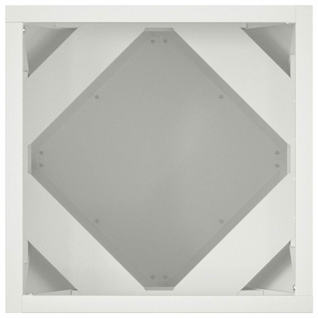 Planter White 30 x 30 x 30 cm Steel