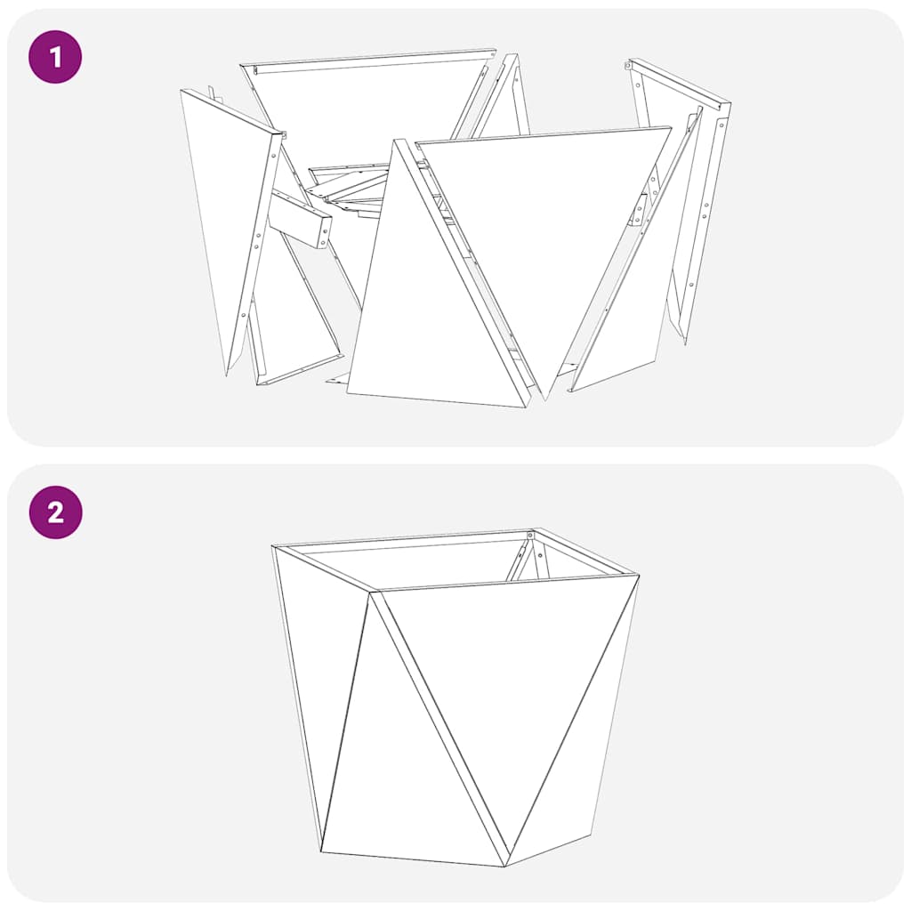 Planter Silver 40 x 40 x 40 cm Stainless Steel