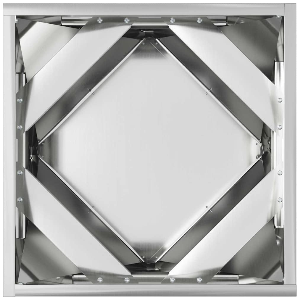 Planter 2 pcs Silver 40 x 40 x 40 cm Galvanised Steel