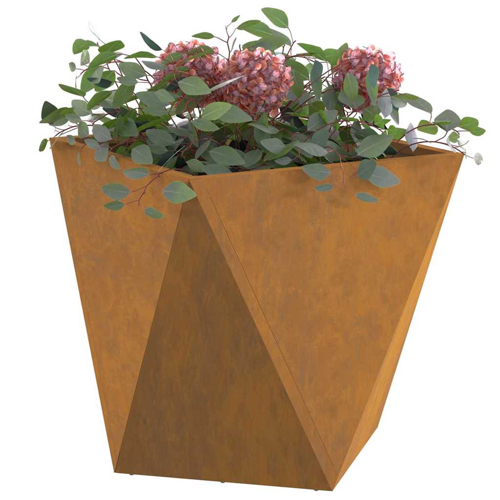 Planter Rusty 40 x 40 x 40 cm Weathering Steel