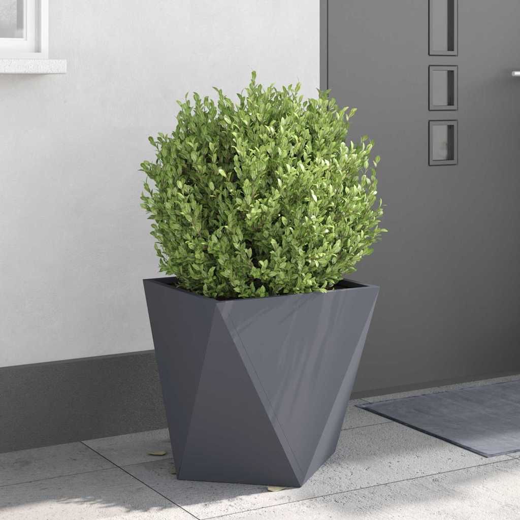 Planter Anthracite 50 x 50 x 50 cm Steel