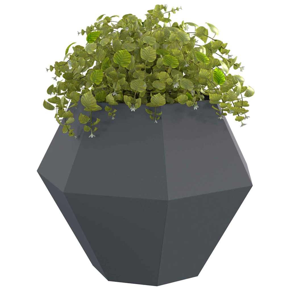 Planter Anthracite 100 x 100 x 80 cm Steel