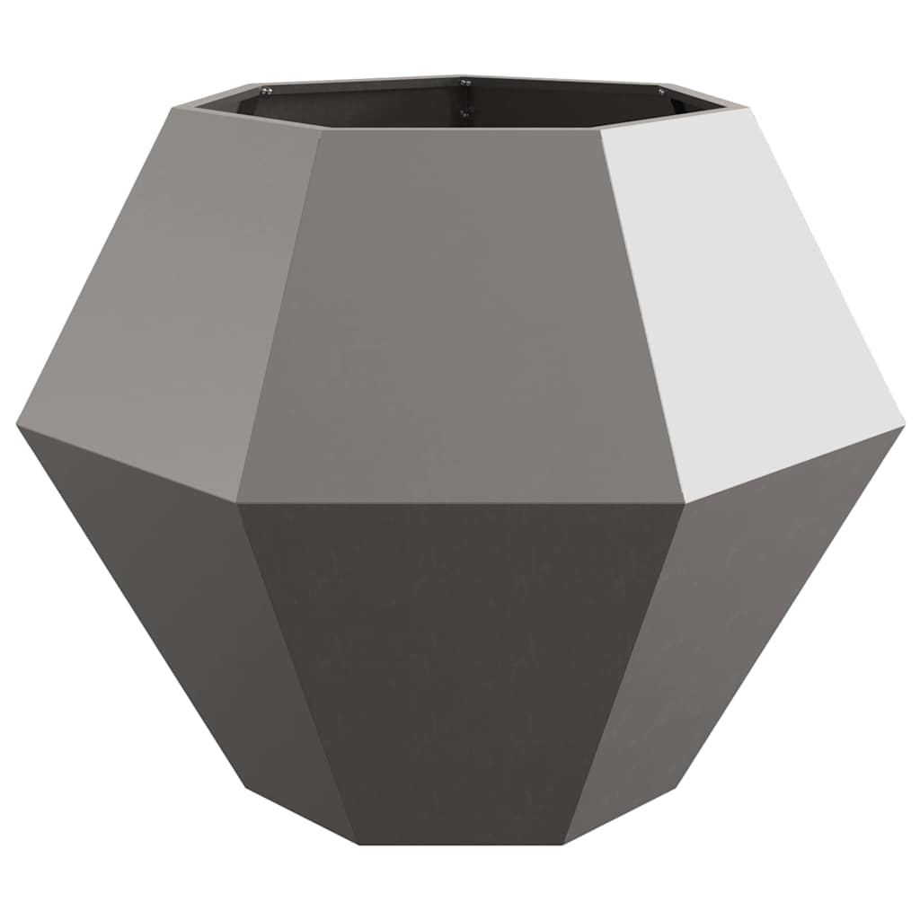 Planter 2 pcs Rusty 100 x 100 x 80 cm Weathering Steel